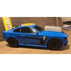 Rev n Rock Blue Mustang Motorized Vehicle Car Toy Lights Sounds Vintage